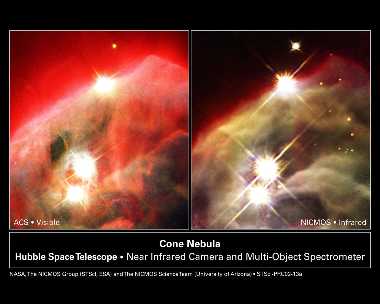 The Cone Nebula (NGC 2264), Hubble ACS visible-light image