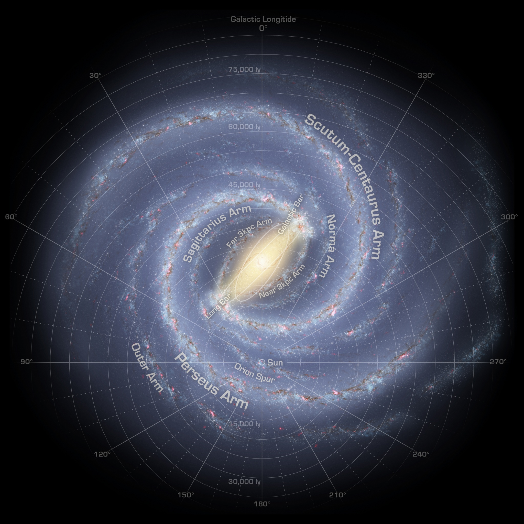 Infrared view of the Milky Way from NASA's Spitzer Space Telescope